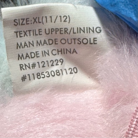 NWOT Kensie Girls Rainbow Colored Open Toe Slingback Slippers Size XL 11-12 - Picture 9 of 10